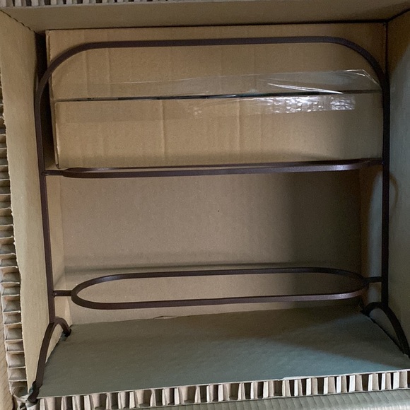 Pottery Barn Festive Tree Trimming Forest Gnomes Tiered Stand 🎄🎁 - Picture 6 of 11